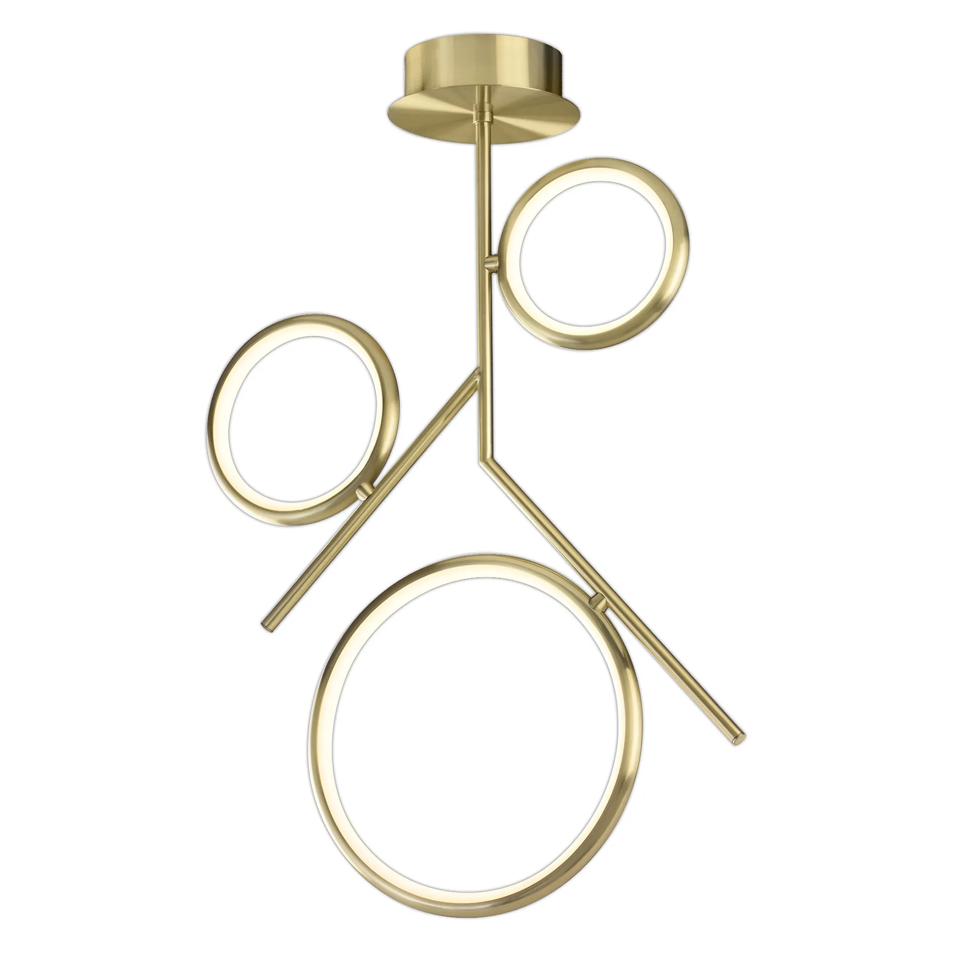 Olimpia Satin Gold Ceiling Lights Mantra Semi Flush Fittings Olimpia Satin Gold Ceiling Lights Mantra Semi Flush Fittings